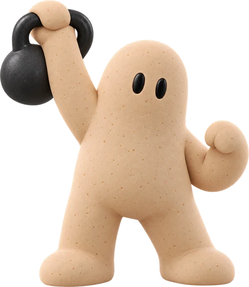 Clay un peu plus costaud, avec un kettlebell