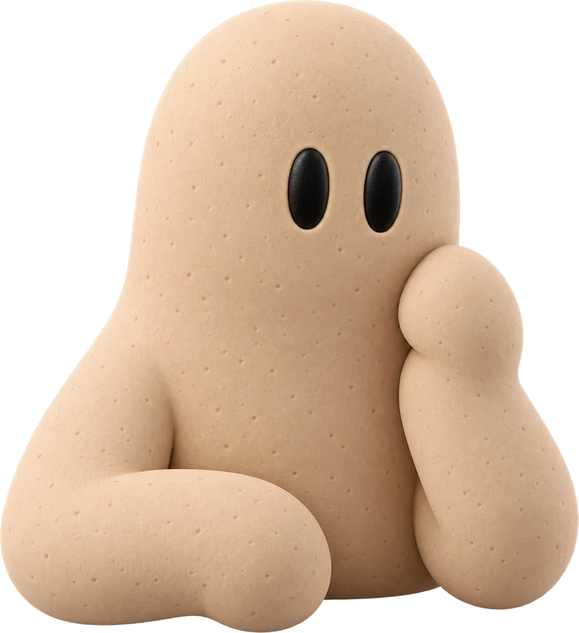 Clay, la mascotte de Planicoach, pensif à son bureau